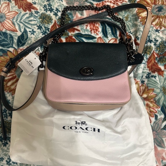 HTF Coach Cassie Crossbody Leather Bag Colorblock NWT